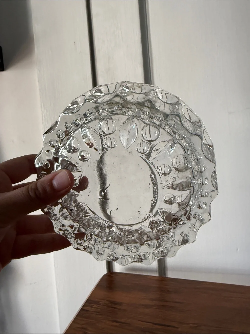 Clear Glass Decorative Bowl - Classic Clear vintage